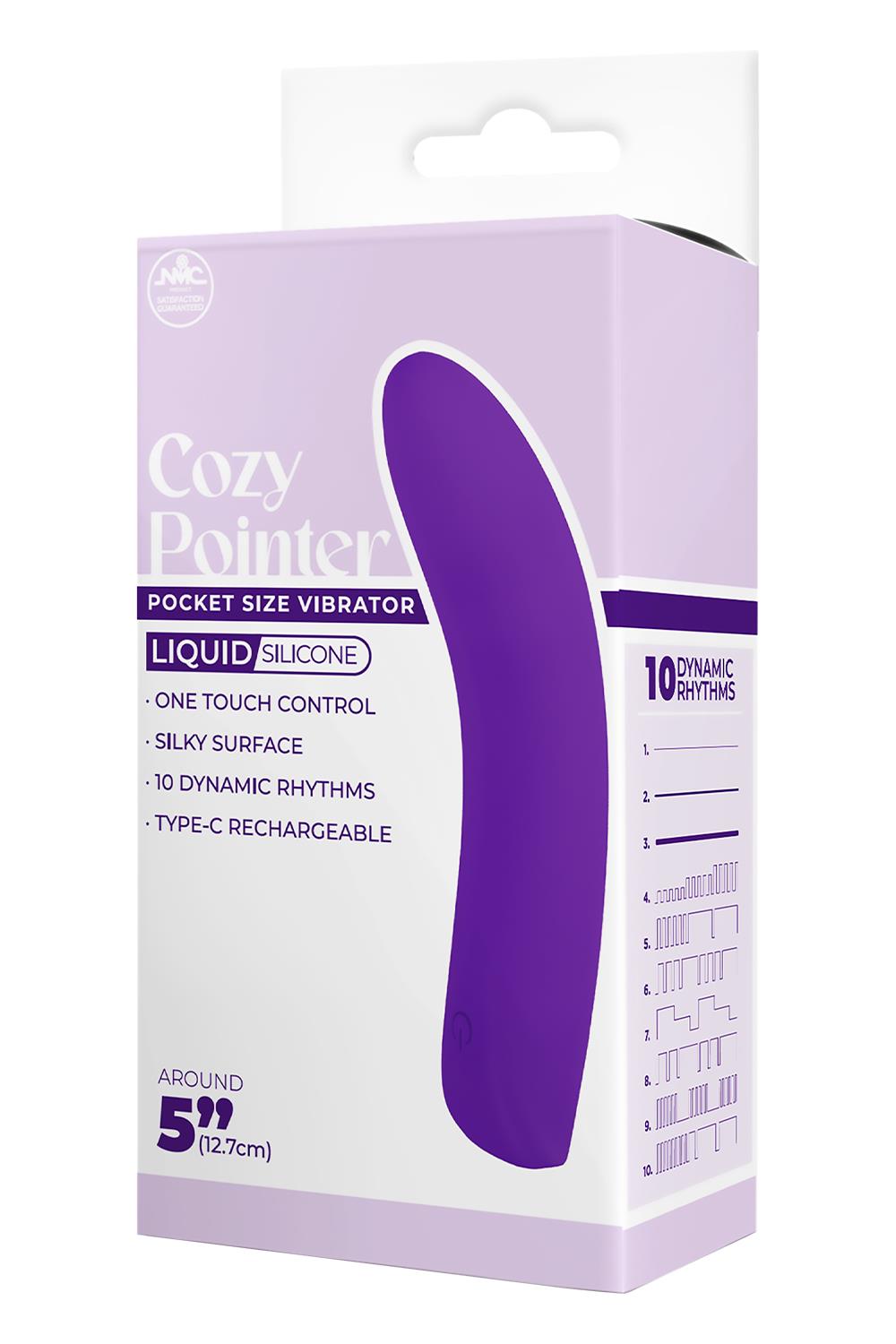 5 Inch Silicone 10 Function Vibrator Purple