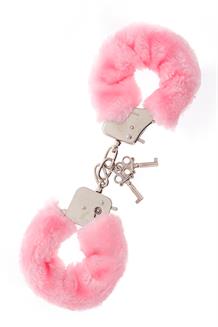 Metal Handcuffs with Plush, Pink