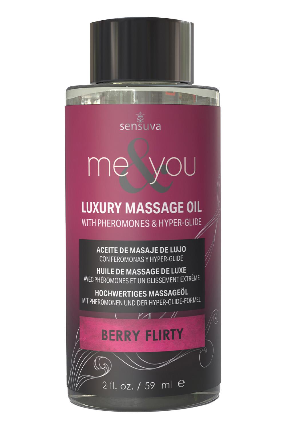 SENSUVA ME AND YOU MASSAGE OIL BERRY FLIRTY  59ML