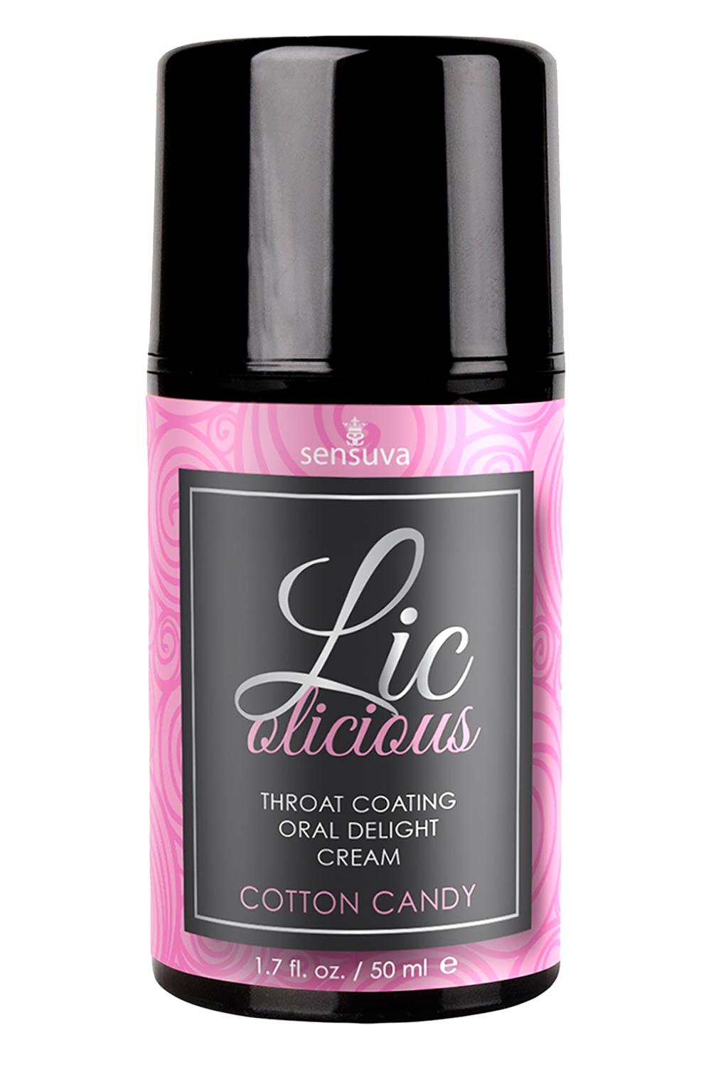 SENSUVA LIC-O-LICIOUS ORAL DELIGHT CREAM COTTON CANDY 50ML