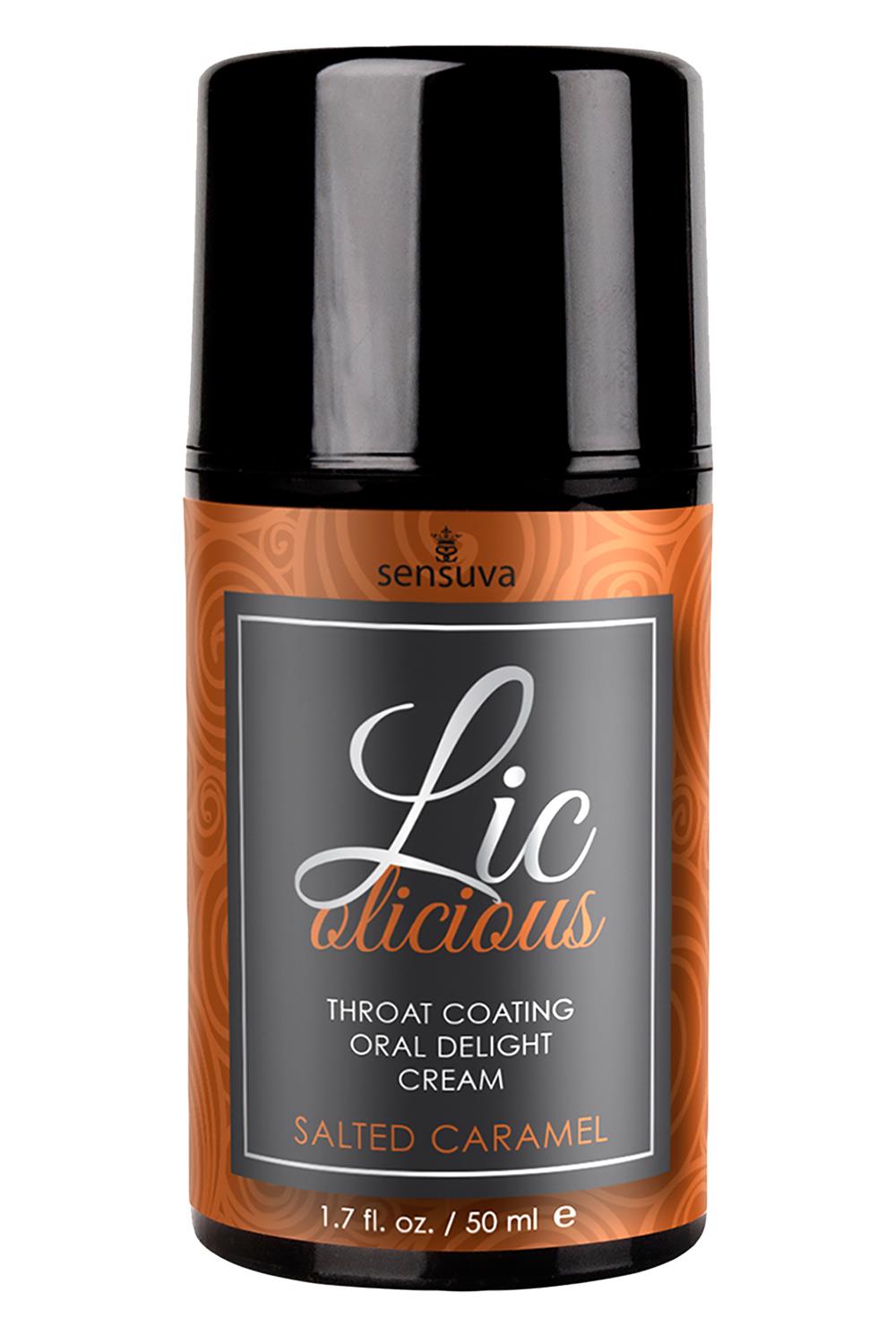SENSUVA LIC-O-LICIOUS ORAL DELIGHT CREAM SALTED CARAMEL 50ML