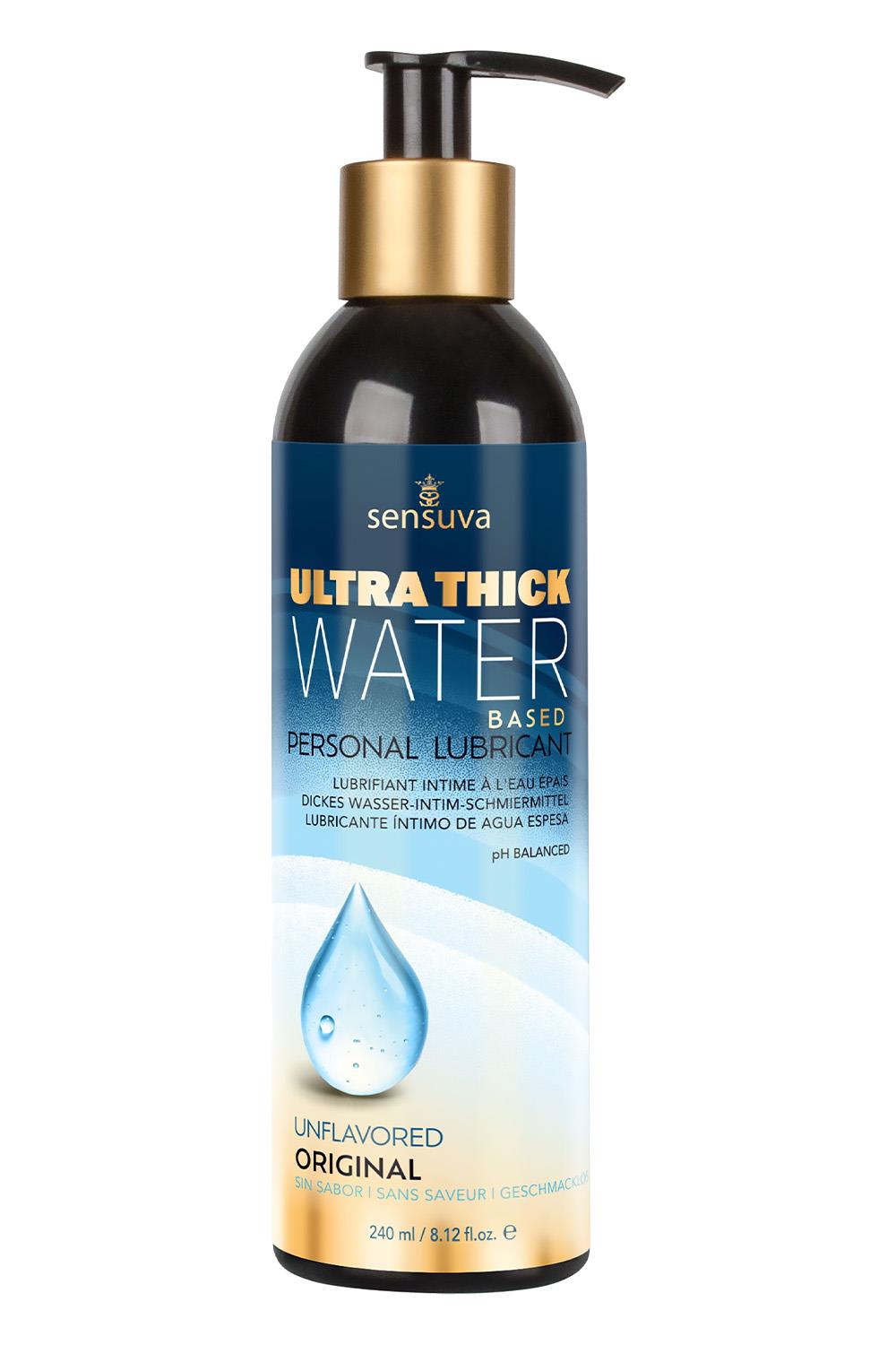 SENSUVA ULTRA–THICK WATER-BASED PERSONAL LUBRICANT ORIGINAL UNFLAVORED 240ML