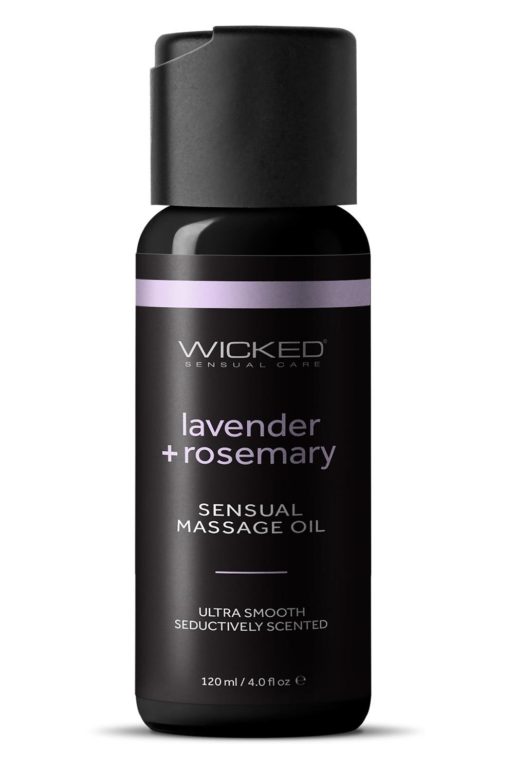 WICKED SENSUAL MASSAGE OIL LAVENDER ROSEMARY 120ML