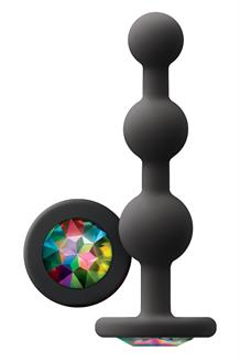 Ripple Rainbow Gem Black