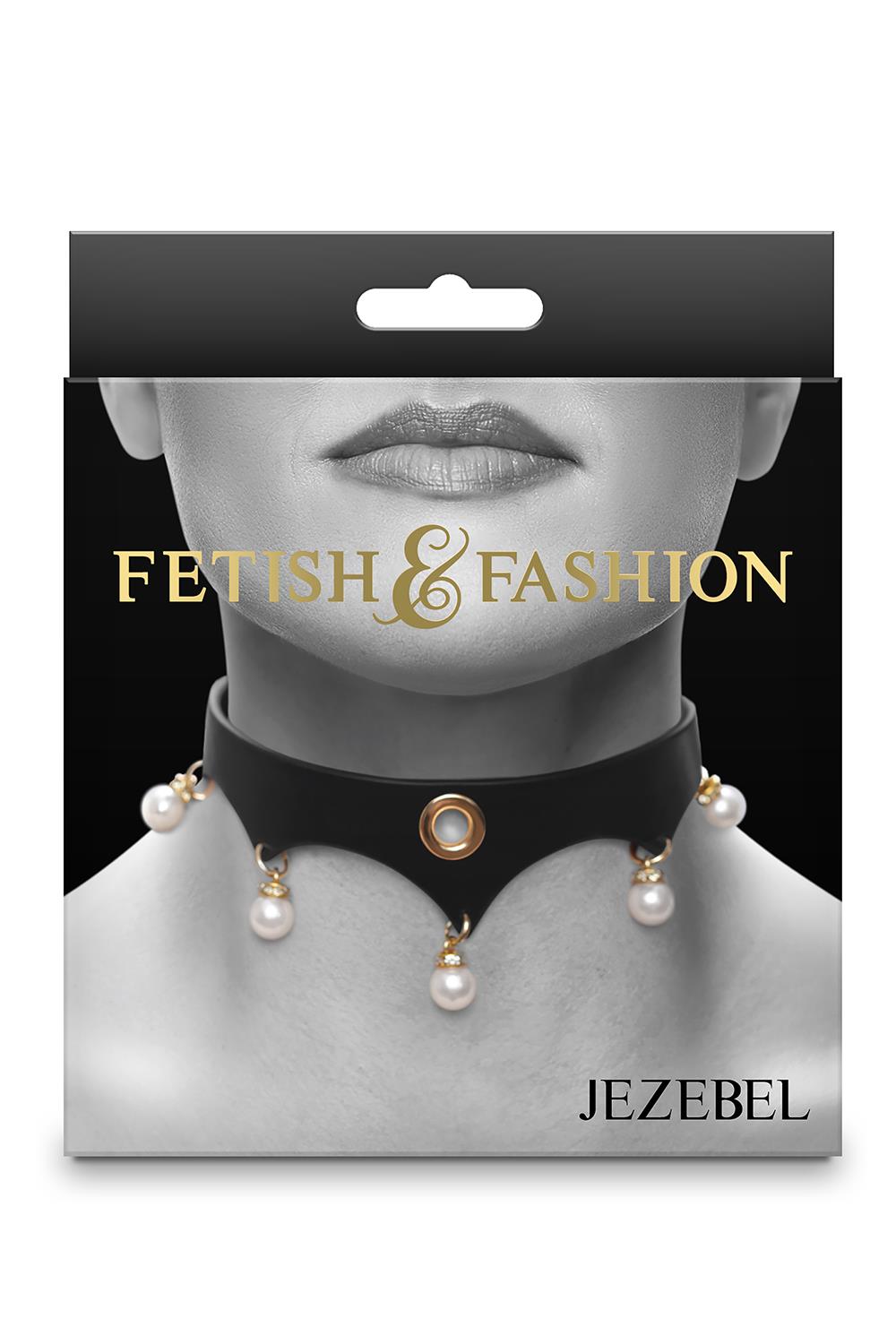 FETISH & FASHION JEZEBEL COLLAR BLACK