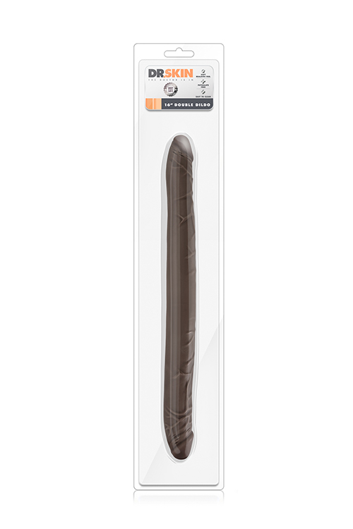 16 Inch Double Dildo Chocolate
