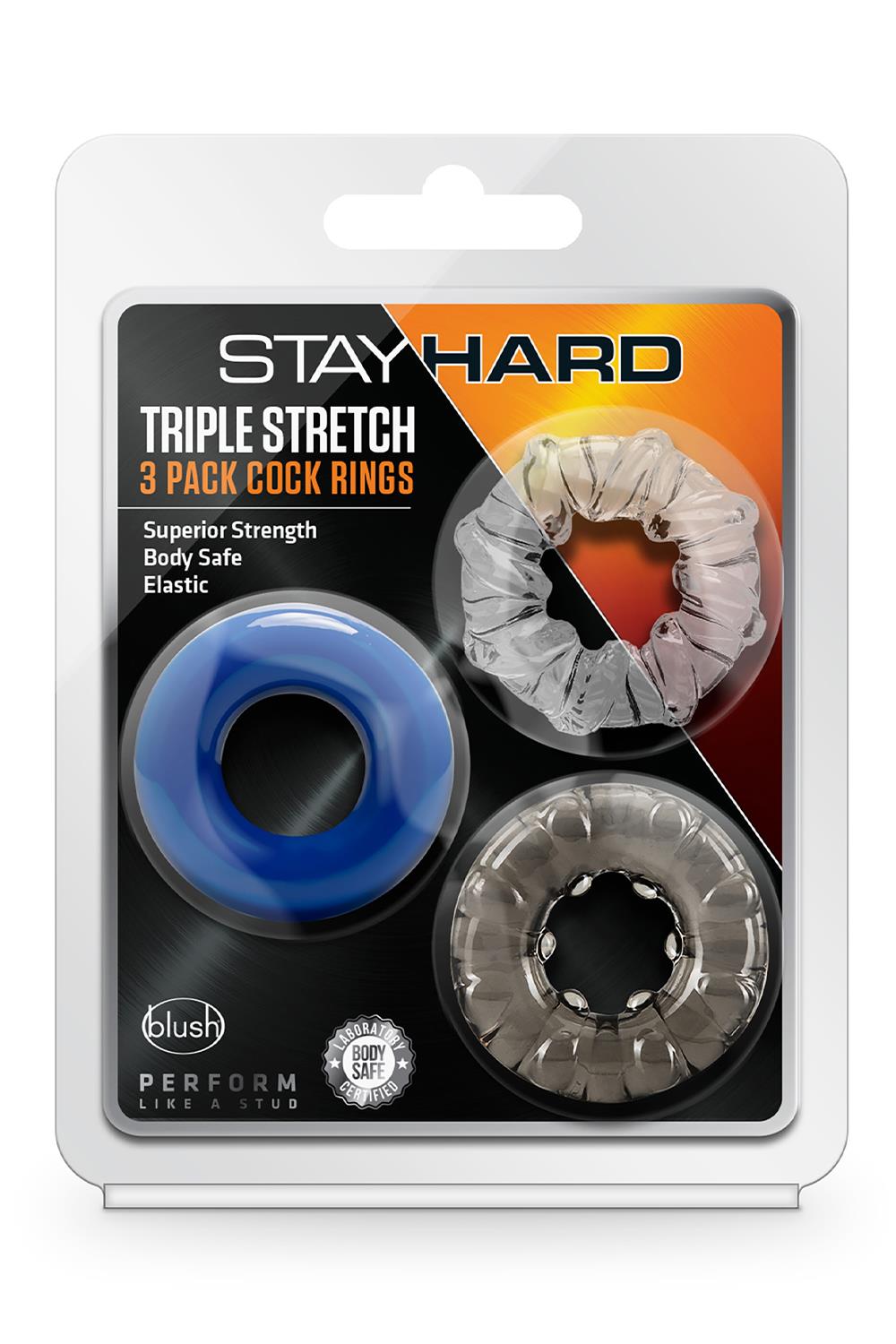 STAY HARD TRIPLE STRETCH 3PACK COCKRINGS