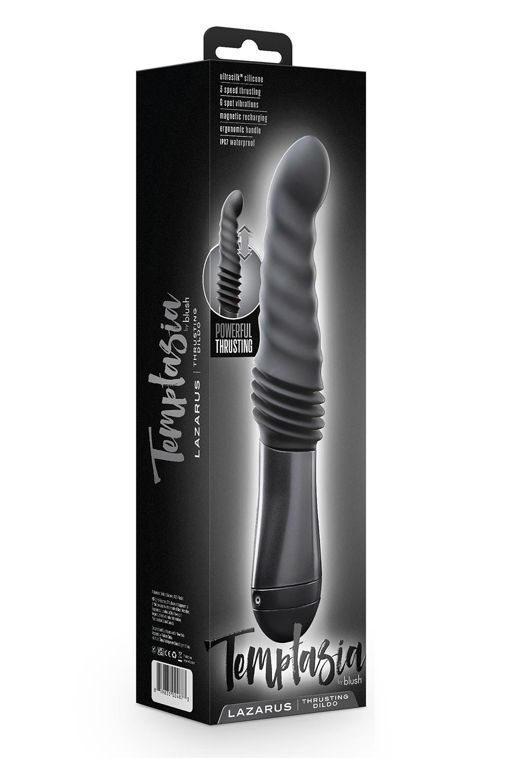 TEMPTASIA LAZARUS THRUSTING DILDO BLACK