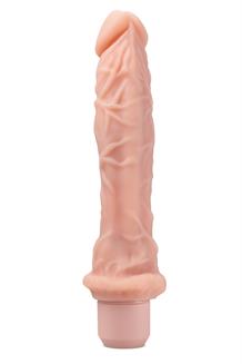 Silicone Dr. Richard 9 Inch Vibrating Dildo Beige