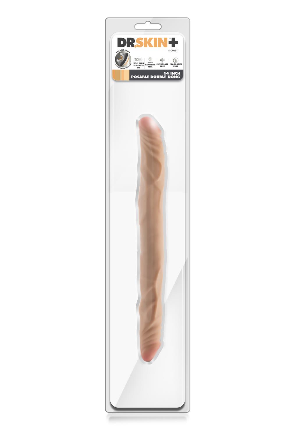 Plus 14” Posable Double Dong Beige