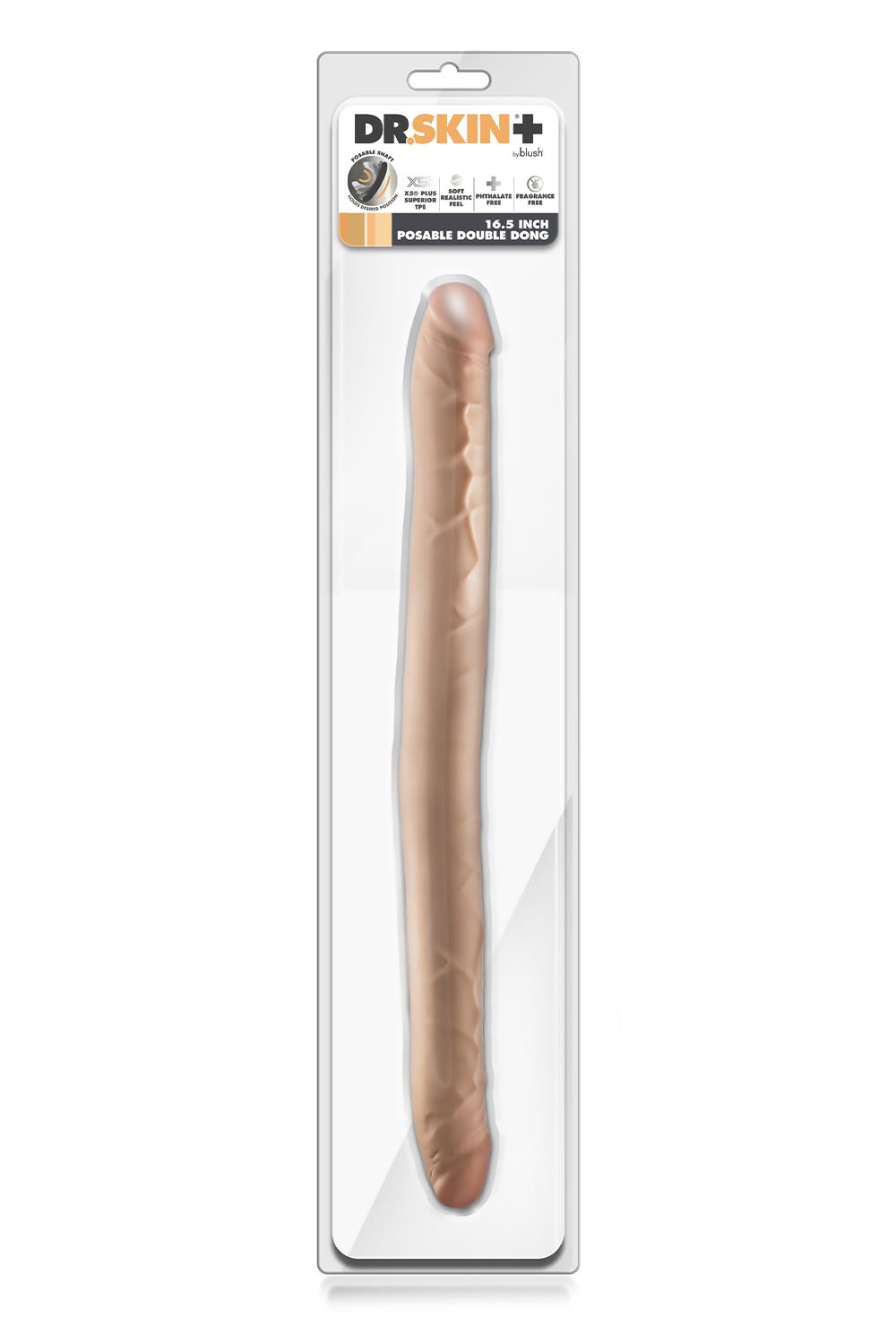 Plus 16.5” Posable Double Dong Beige