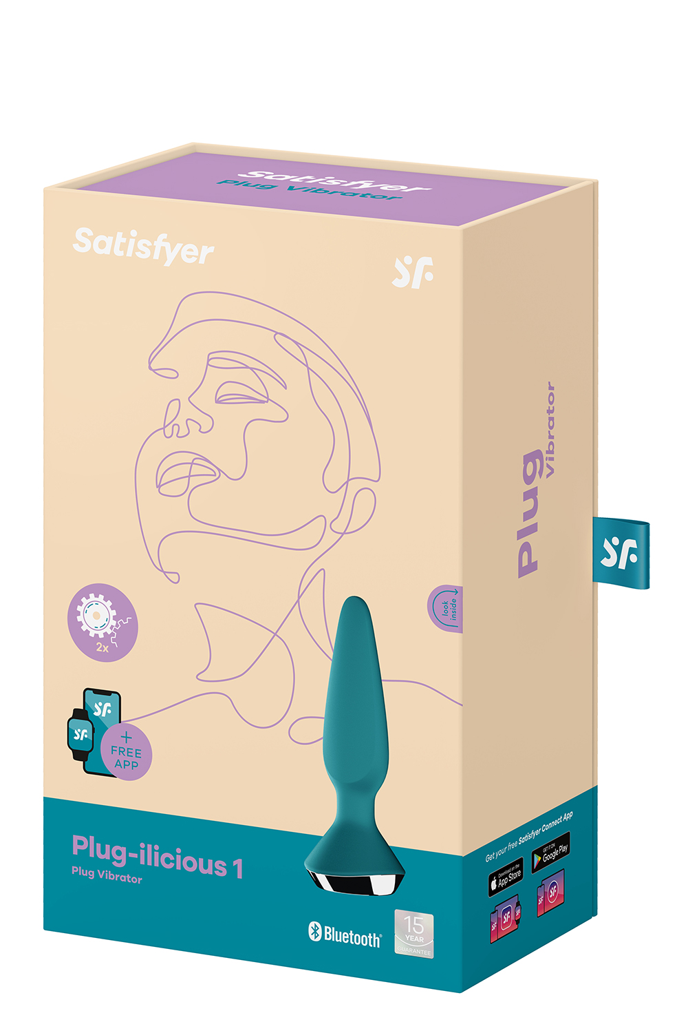 SATISFYER PLUG-ILICIOUS 1 CONNECT APP PETROL
