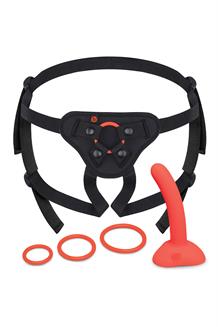 Beginners Strap-On Harness Set with 5 Inch Silicone Dildo Peg
