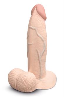 Slipskin Realistic Silicone Dildo 7 Inch Girthy Cream