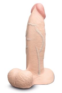 Slipskin Realistic Silicone Dildo 8 Inch Girthy Cream