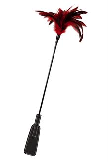 Feather Crop Black/Red