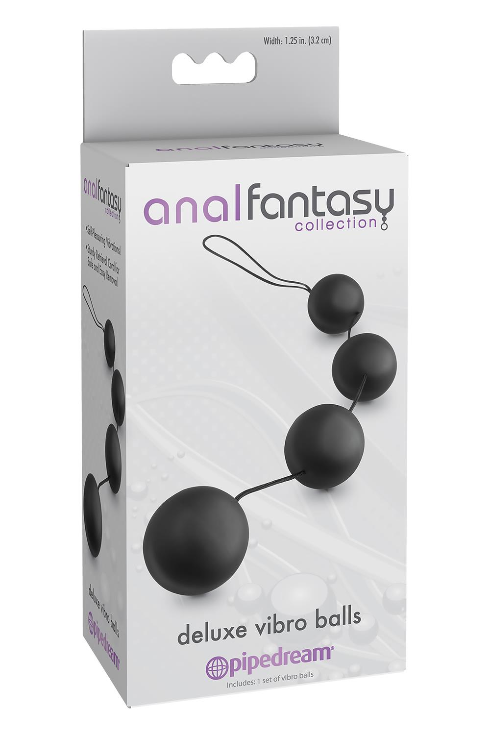 ANAL FANTASY COLLECTION DELUXE VIBRO BALLS BLACK