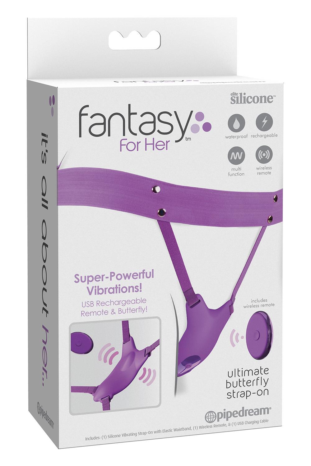 FANTASY FOR HER ULTIMATE BUTTERFLY STRAP-ON PURPLE