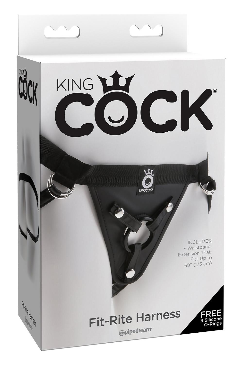 KING COCK FIT RITE HARNESS BLACK