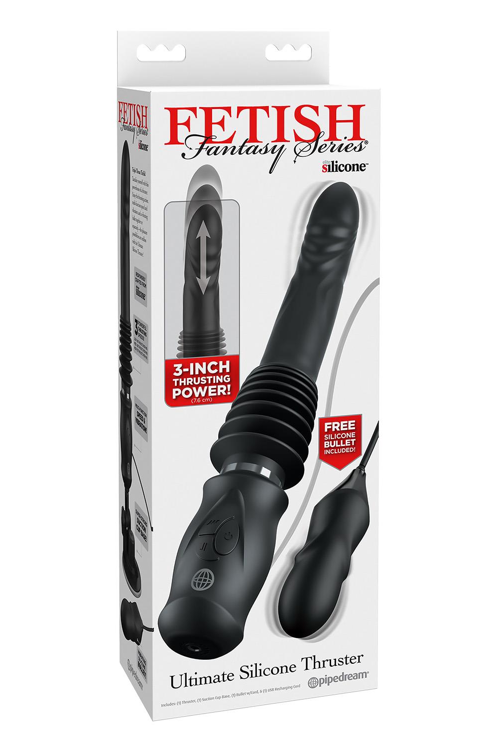FETISH FANTASY SERIES ULTIMATE SILICONE THRUSTER - BLACK