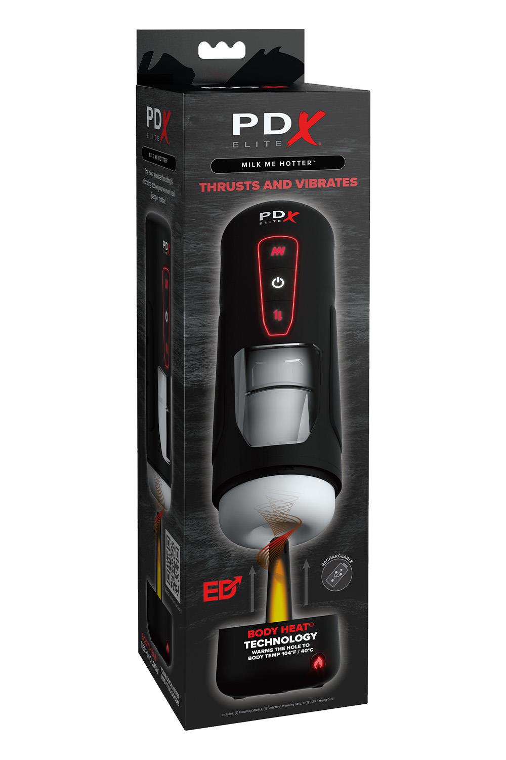 PDX ELITE MILK ME HOTTER - BLACK