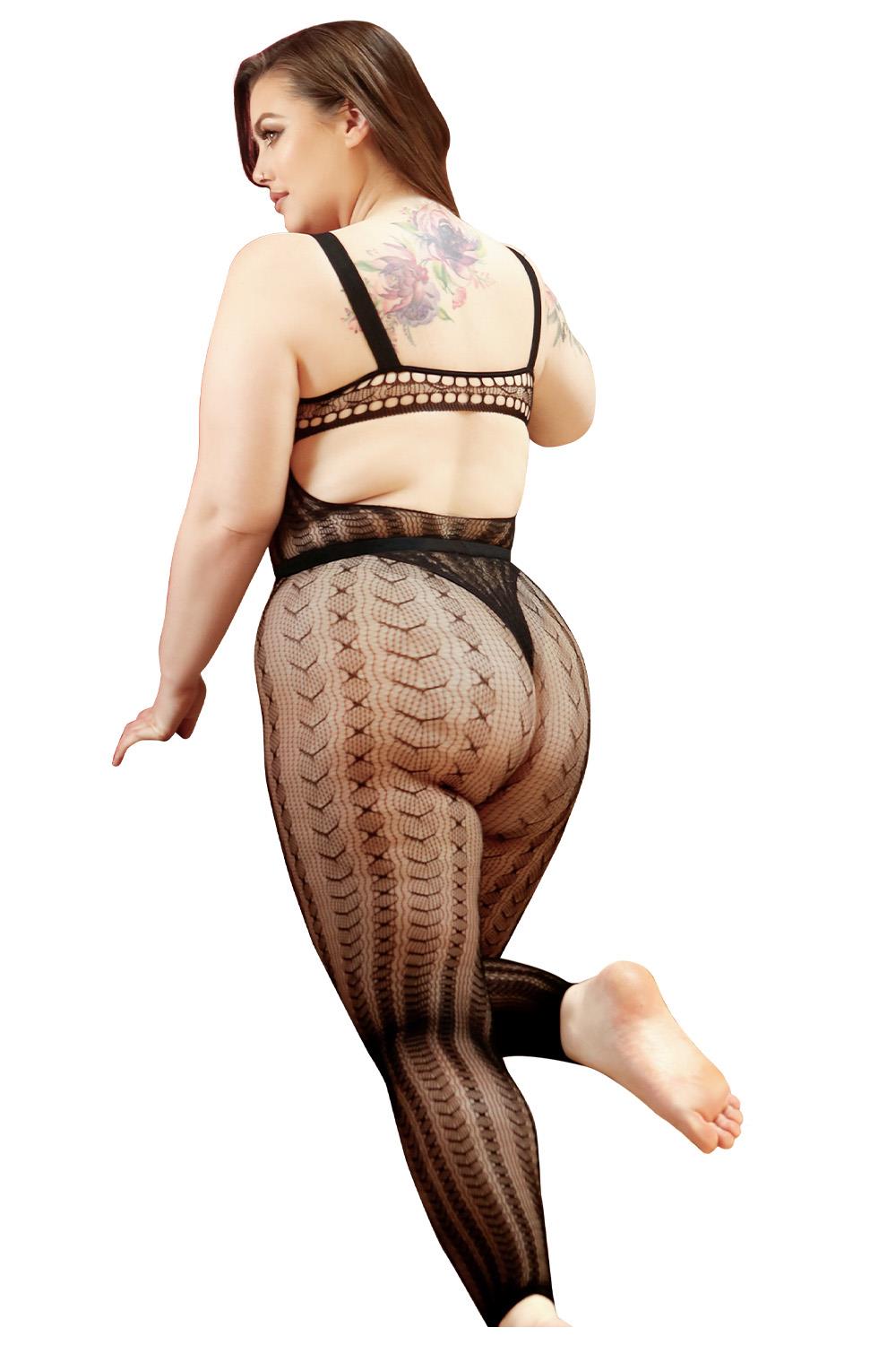 In Your Dreams 2Pc Bodysuit & High Waist Leggings Black