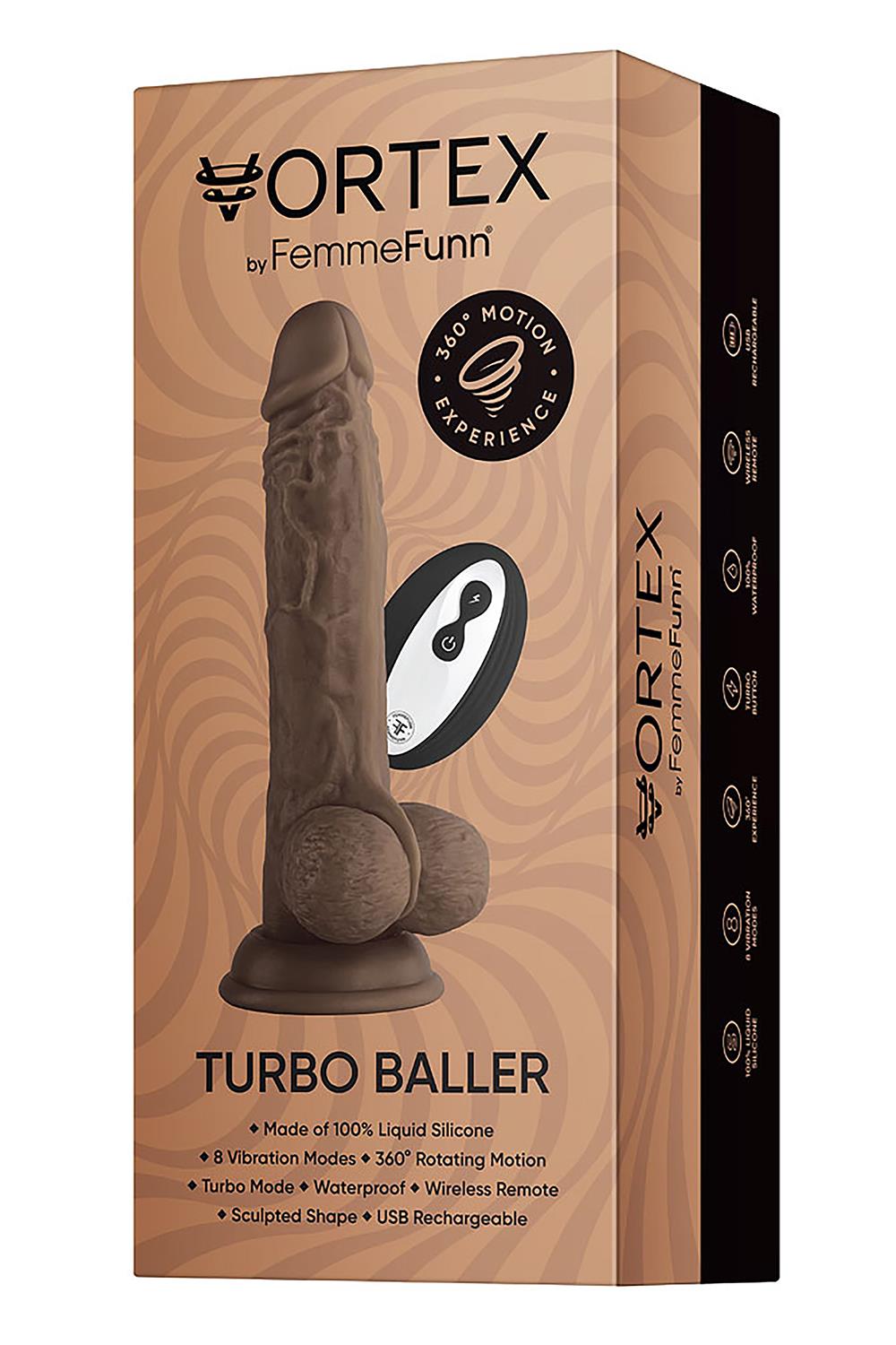FEMMEFUNN WIRELESS TURBO BALLER BROWN