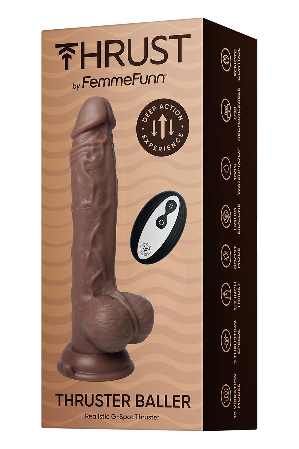 FEMMEFUNN THRUSTER BALLER BROWN