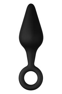 F-10 Silicone Plug W/ Pull Ring Small Black