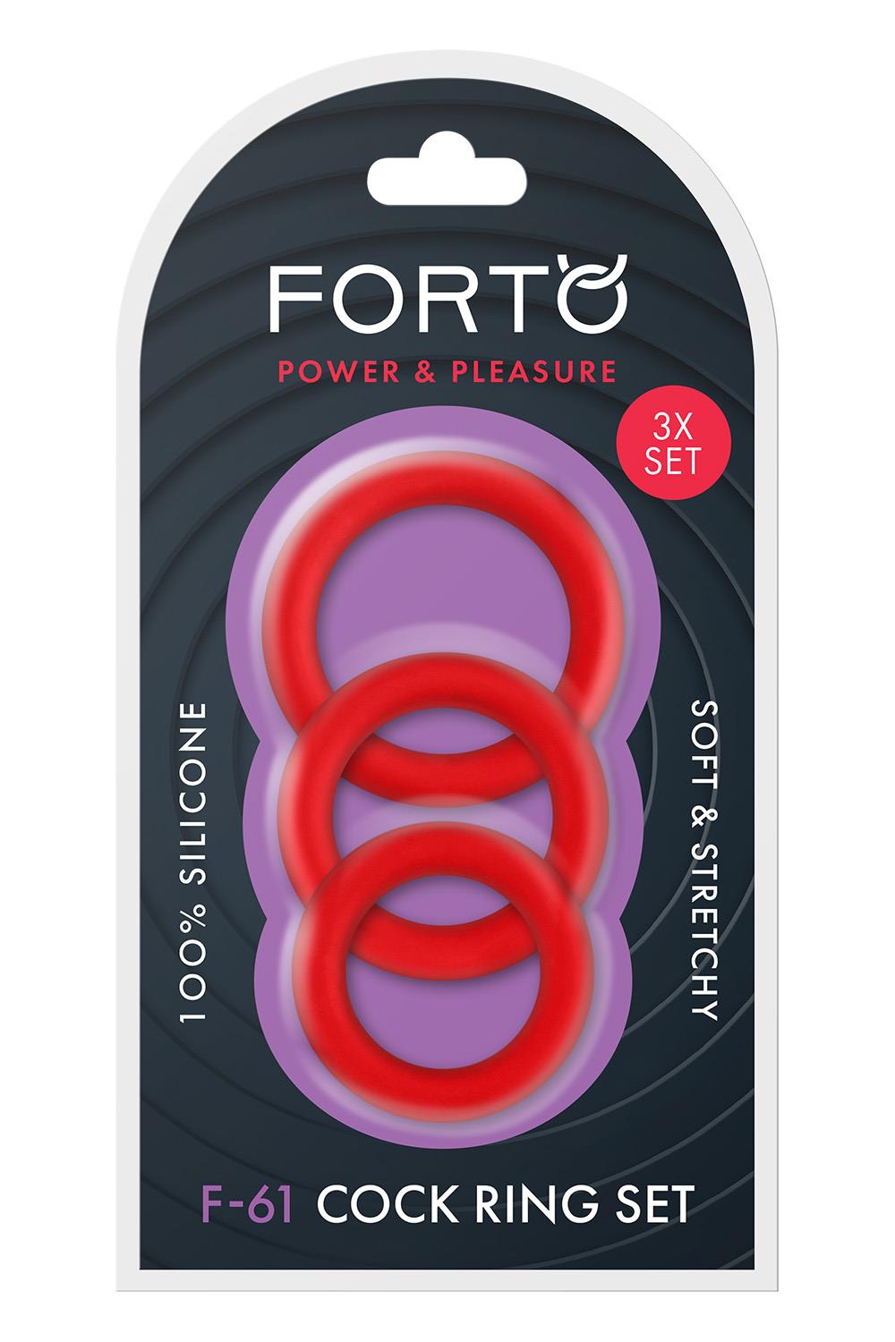 F-61 3 Piece C-Ring Set Blue