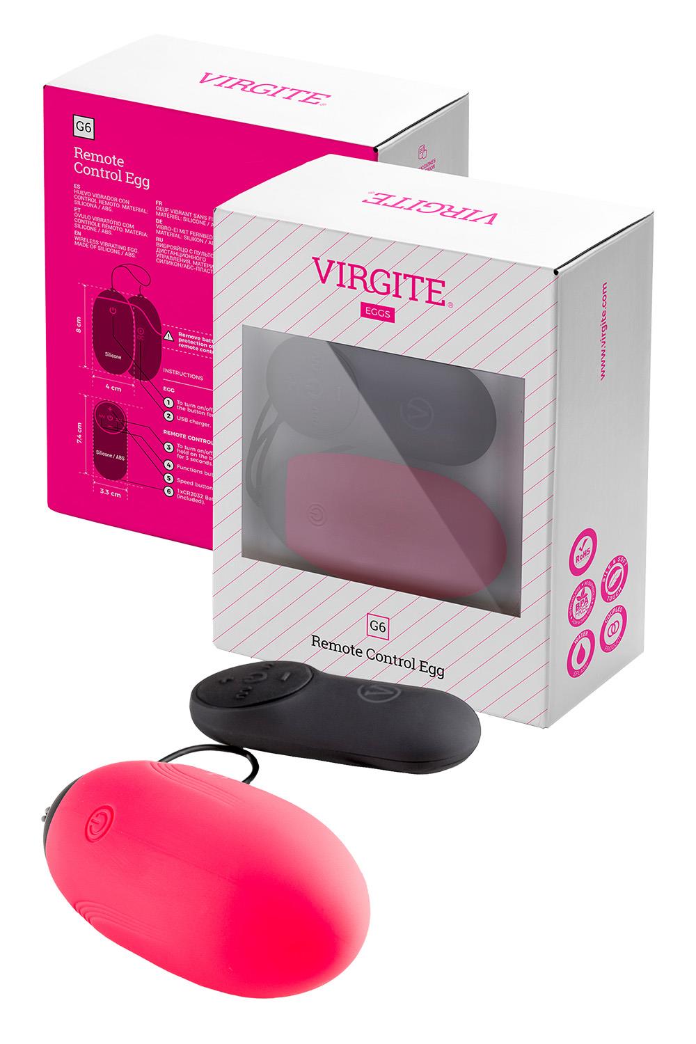 G6 Rechargeable Egg And Remote G6 Pink