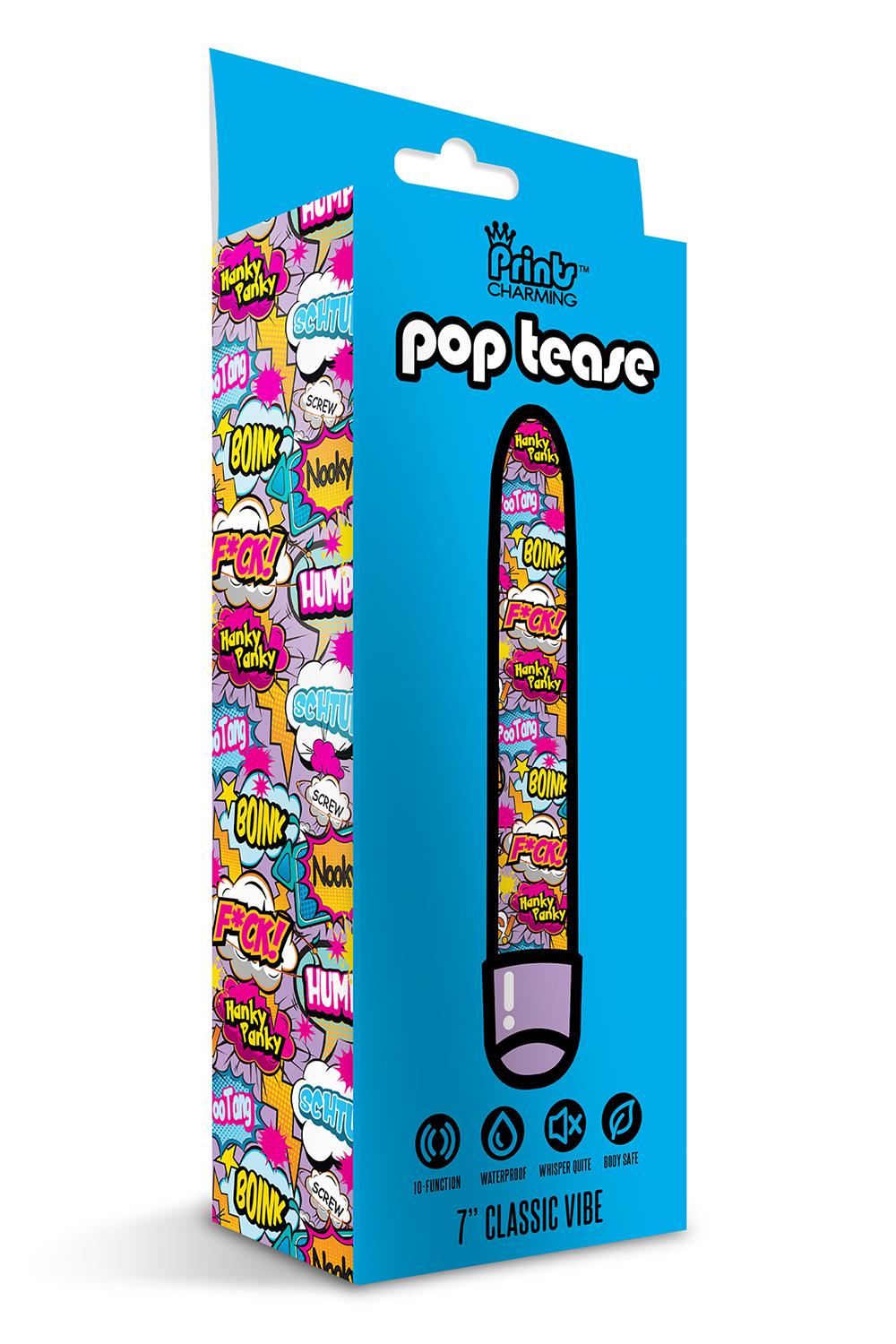 PRINTS CHARMING POP TEASE 7 INCH CLASSIC VIBE FUCK PURPLE