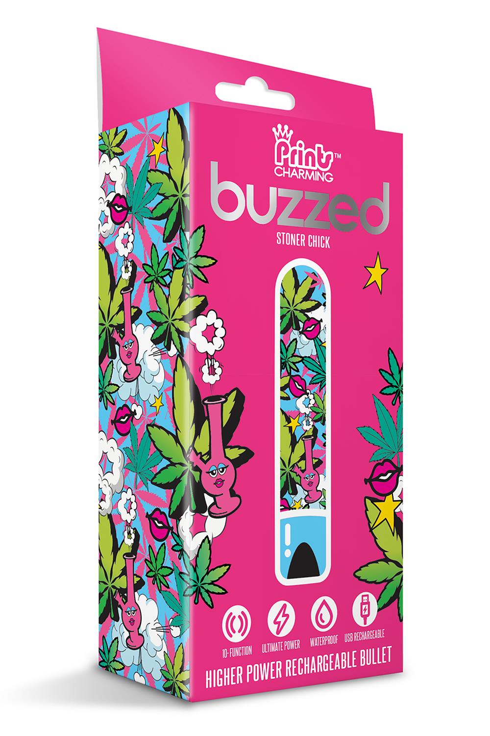 PRINTS CHARMING BUZZED BULLET STONER CHICK