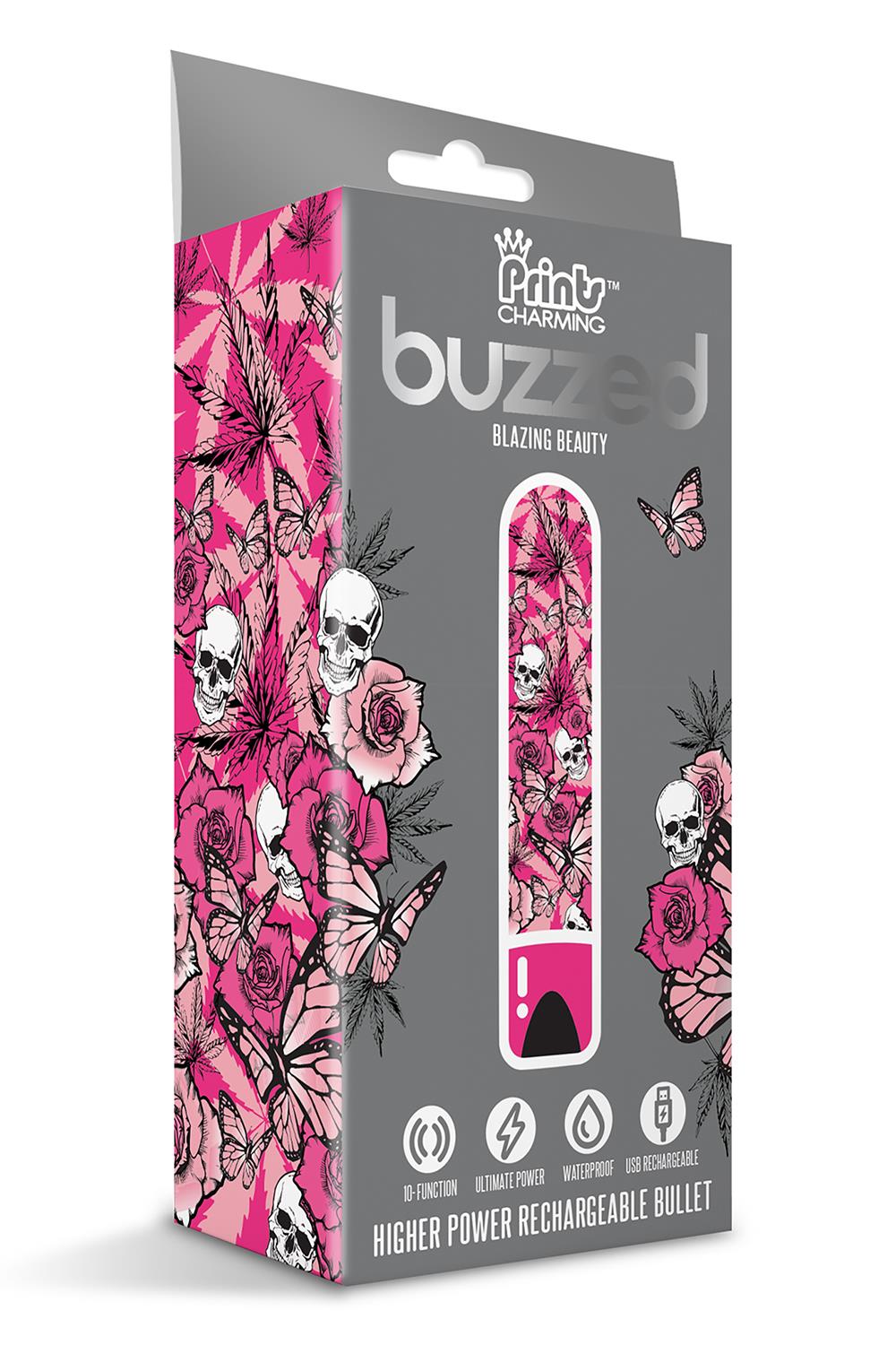 PRINTS CHARMING BUZZED BULLET BLAZING BEAUTY