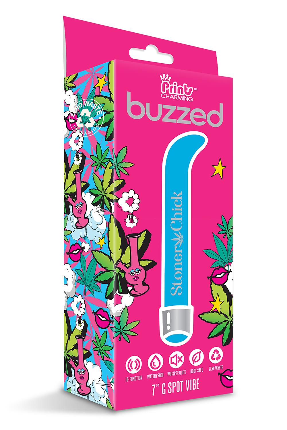 PRINTS CHARMING BUZZED 7 INCH G SPOT VIBE STONER CHICK