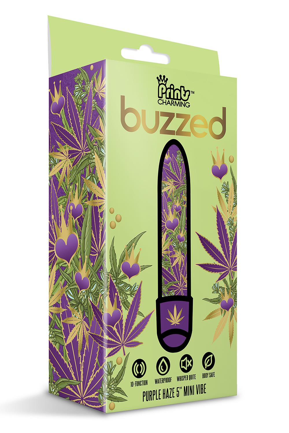 PRINTS CHARMING BUZZED 5 INCH MINI VIBE PURPLE HAZE