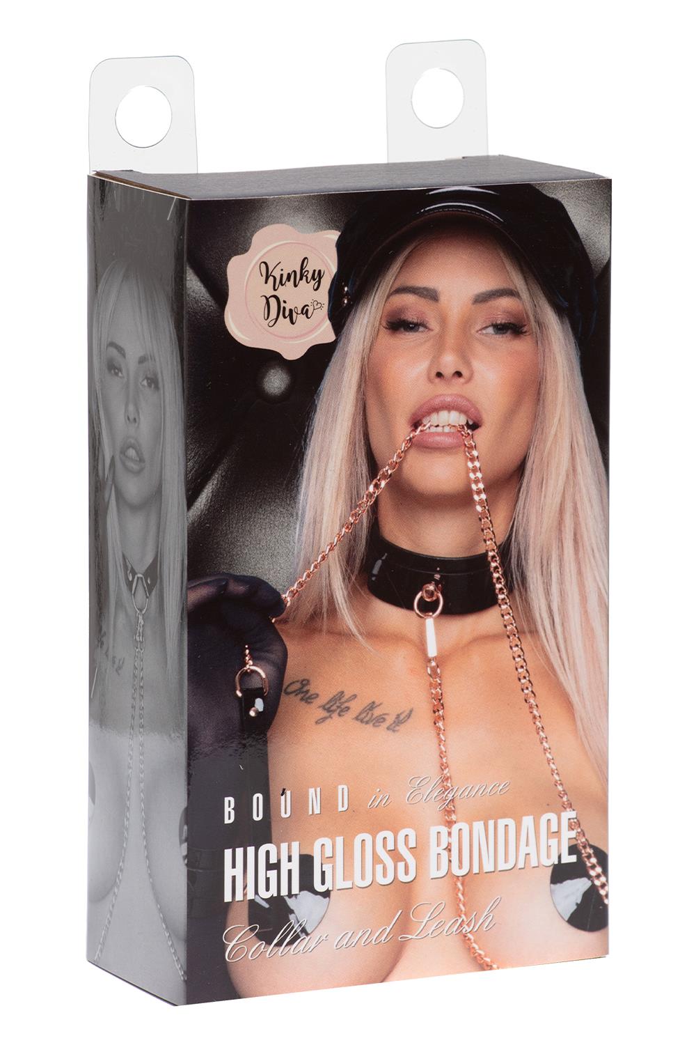 O-Ring Collar + Leash Black/Gold