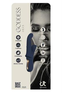 Inlay Dreamtoys Goddess Iris Duo Vibrator With Sliding Bead