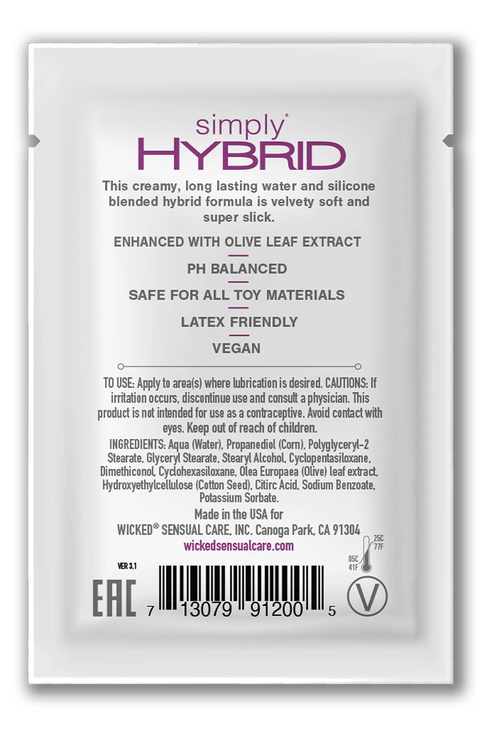 SACHET WICKED SIMPLY HYBRID 50PCS