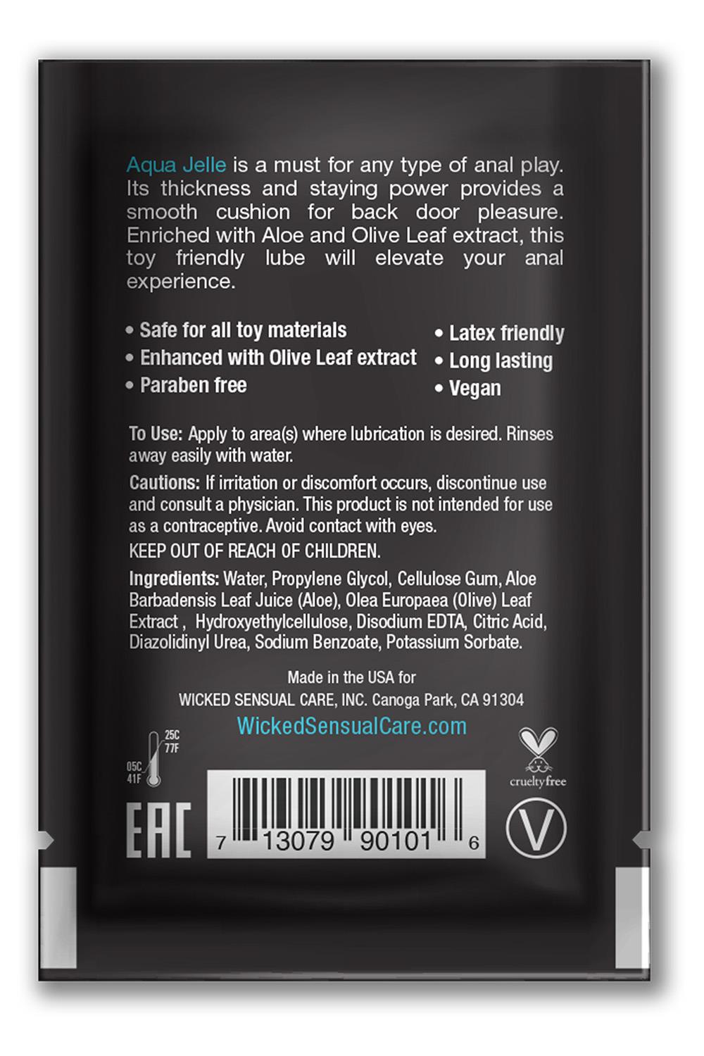 SACHET WICKED ANAL JELLE 50PCS
