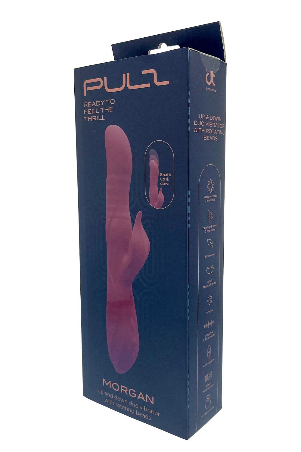 TESTER PULZ MORGAN UP AND DOWN DUO VIBRATOR WITH ROTATING BEADS