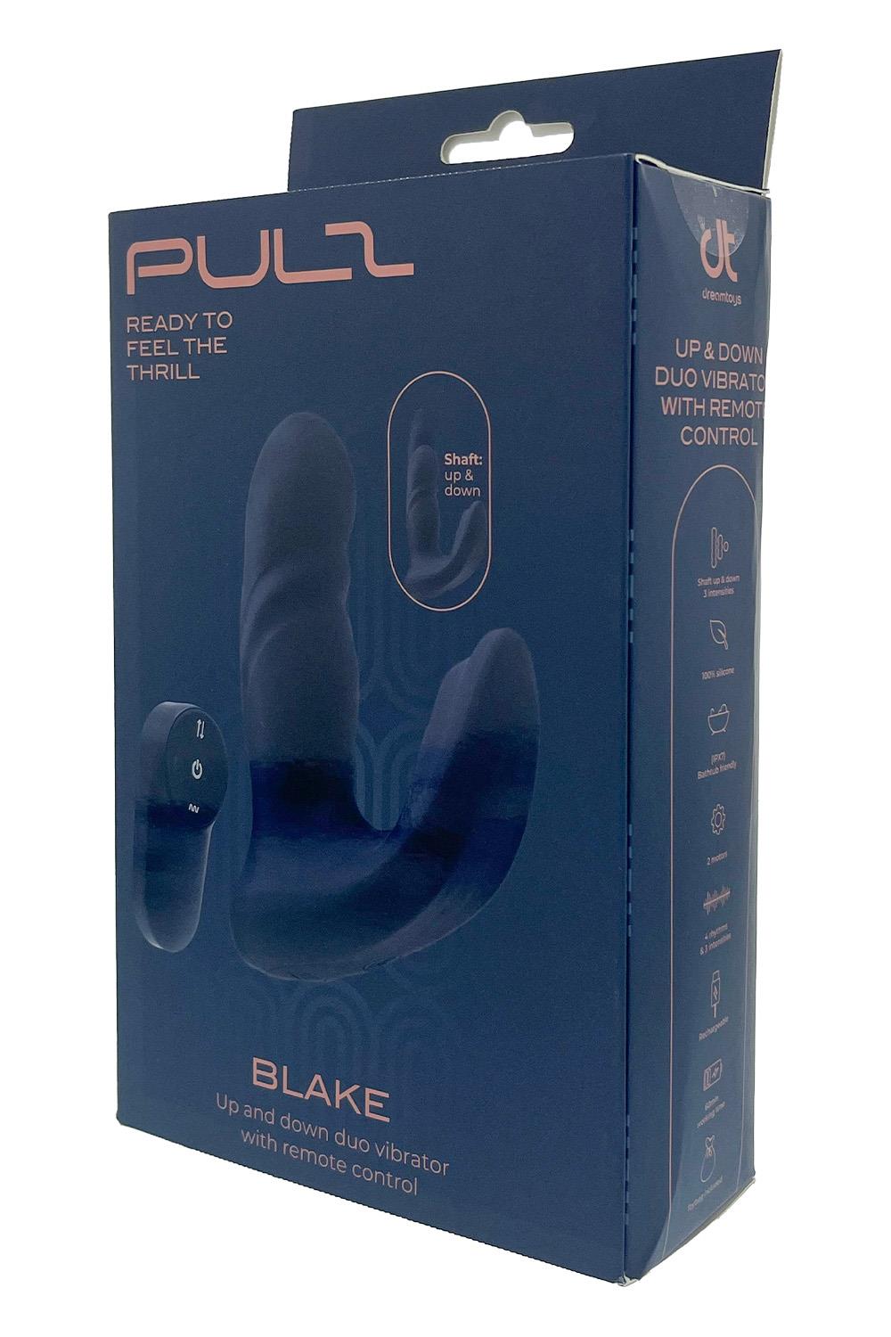 TESTER PULZ BLAKE UP&DOWN DUO VIBRATOR WITH REMOTE CONTROL