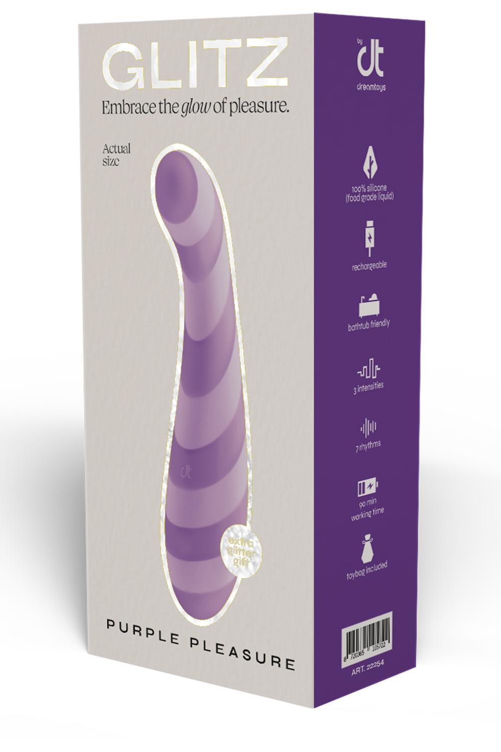 TESTER GLITZ PURPLE PLEASURE G-SPOT VIBRATOR
